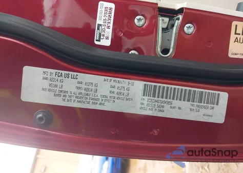 2016 Chrysler 300 Limited from USA, damaged, VIN 2C3CCAAG7GH343856